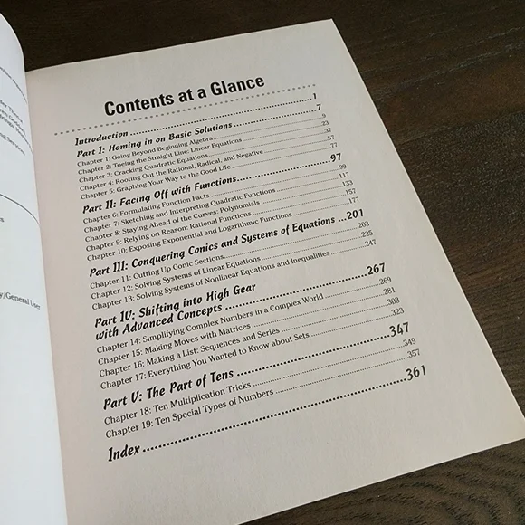 Algebra II For Dummies Book - Picture 16 of 16